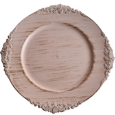 Imagem de Sousplat 33Cm Decorativo Tessi Provence Beige