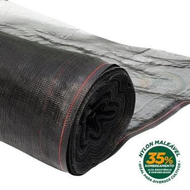 Imagem de Tela Sombrite Nylon Preta Proteção Estufa Horta 35% 3x46m - ARRUD'ESTU