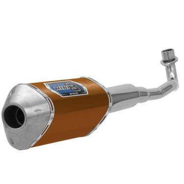 Imagem de Escape Moto Pro Tork Mini 3 Compatível Com BIZ 125 2005 a 2008, DOURAD
