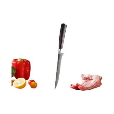 Imagem de Conjunto Profissional De Facas De Cozinha Damasco: Faca De Chef, Desos