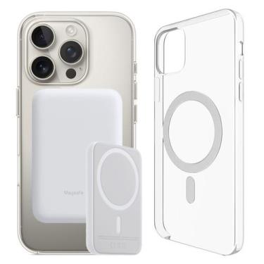 Imagem de Power Bank Carregador Portátil 5000mAh iPhone16, 16 Pro e Max com Capa