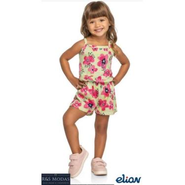 Imagem de Macacão infantil Elian Flores, Verde, 4