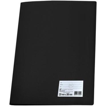 Imagem de Pasta Catalogo Plastica PP A4 com 10 Envelopes Preta - DAC