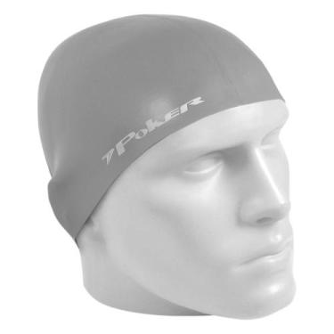 Imagem de Touca Natação Poker Silicone Power EG Adulto Prata, EG