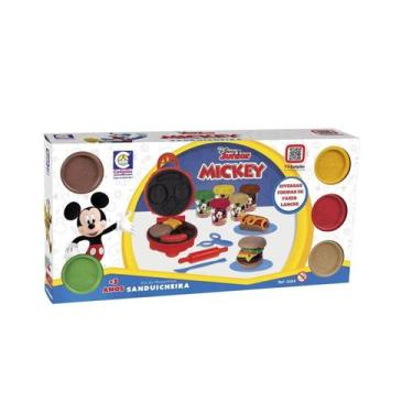 Imagem de Brinquedo Sanduicheira Com Massinha Do Mickey Disney - Cotiplás, UN, D