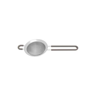 Imagem de Peneira Softta para Coar Alimentos em Aço Inox com Cabo e Alça em Silicone para Cozinha Cinza Tramontina