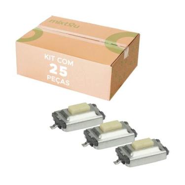 Imagem de 25x Chave Táctil Smd 3 x 6 x 2,5 mm 2 Terminais Kfc-a06 - Chipsce