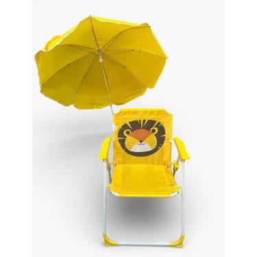 Imagem de Cadeira Infantil Praia com Guarda Sol Menino Menina - - genérica