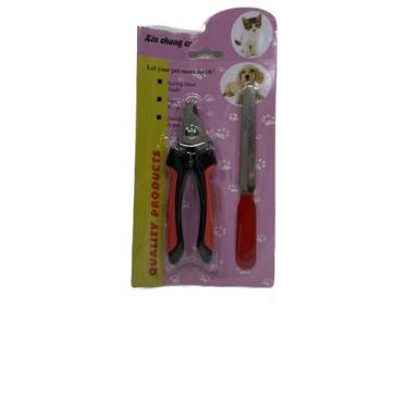 Imagem de Kit c/ 2 Conjunto corta unha pet com alicate e lixa - Dalla Valle