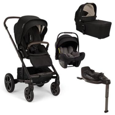 Imagem de Carrinho Nuna MIXX Next Preto Caviar + Moisés Mixx Next Preto Caviar +