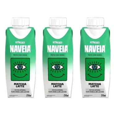 Imagem de Naveia Matcha Latte 250ml Bebida Plant Based Kit 3 - EVOLAT