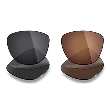 Imagem de Mryok 2 pares de lentes polarizadas de substituição para óculos de sol Oakley Frogskins – opções