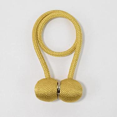 Imagem de Fivela de cortina de bola de pérola magnética fivela de renda traseira fivela de fivela gancho de barra gancho acessórios de decoração para casa, ouro, 4 peças
