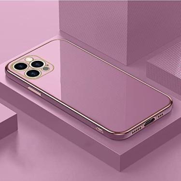 Imagem de Capa macia galvanizada de luxo para Samsung S10 S20 S21 FE S22 PLUS Note10 LITE 20 ULTRA J7PRO A53 A73 23 33 10 13 5G TPU Capa, Roxa, Para Samsung A33