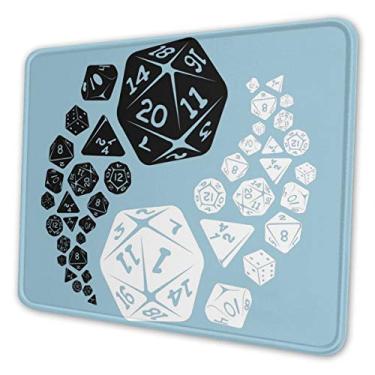 Imagem de Mouse pad lavável - Dungeons and Dragons Yin Yang mousepad antiderrapante para jogos - 7,9 x 9,5 polegadas x 0,12 polegadas (3 mm de espessura) - tapete de mouse de borracha retangular para computador/laptop - 4