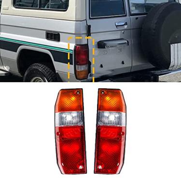 Imagem de JESYMBX Para Toyota Landcruiser 70 75 Series Troopy 1985-1999 Luzes de condução traseira do carro Tailight conjunto de lâmpada 1 par esquerda e direita