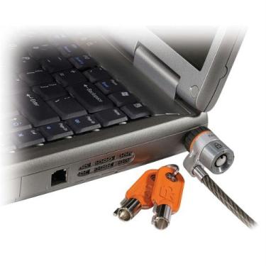Imagem de Cabo de segurança Kensington Notebook MicroSaver para computador com trava de chave, cabo branco (KMW64068) Categoria: Bloqueios de computador e segurança
