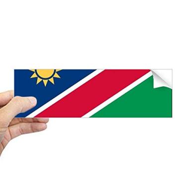 Imagem de DIYthinker Adesivo retangular de para-choque com bandeira nacional da Namíbia, país da África