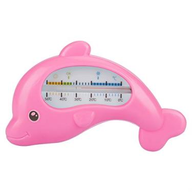 Imagem de Termômetro para Banho de bebê Em Forma de Golfinho, Brinquedo de Banho Flutuante para Crianças, Termômetro de Banheira, Termômetro de água para Banho de bebê Em Forma de Golfinho, (golfinho vermelho rosa)