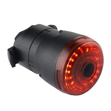 Imagem de 6 modos de piscar para andar à noite na estrada e andar de bicicleta IPx6 à prova d'água com 24 contas de LED vermelho ultrabrilhante LED de aviso USB recarregável luz traseira de bicicleta Smart Bike 1 peça