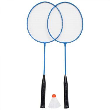 Imagem de Kit Badminton Yins 2 Raquetes 1 Petecas YS37023-Unissex
