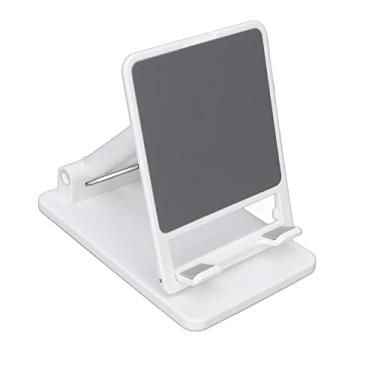 Imagem de Suporte para Celular, Haste Dupla Antiderrapante, Dobrável, Suporte para Telefone de Mesa para Gravação (Branco)