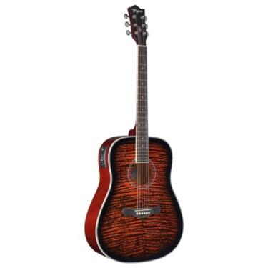 Imagem de Violão eletroacústico Dreadnought non-cutaway aço Transparent brown fade Maragogi EQ Alpaha Séries Tagima