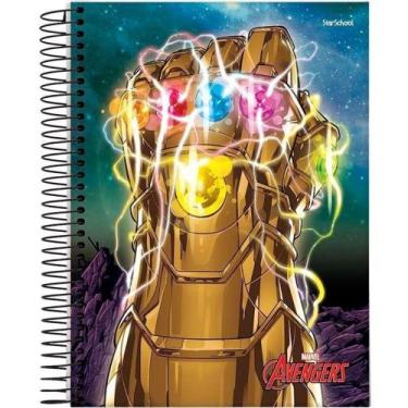 Imagem de Caderno Disney Avengers Espiral 1/4 Capa Dura 80 Folhas  Starschool