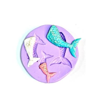 Imagem de Confeitaria dos moldes, F1110 MOLDE DE SILICONE CAUDA SEREIA CONFEITARIA BISCUIT