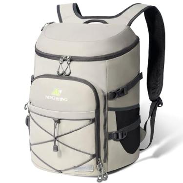 Imagem de Mochila térmica térmica com 54 latas, multifuncional, impermeável, à prova de vazamento, macia, leve, com grande capacidade para homens, mulheres, acampar, caminhadas, piqueniques, praia ou passeios