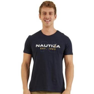 Imagem de Camiseta Nautica Masculina Outline N Est. 1983 Azul Marinho-Masculino