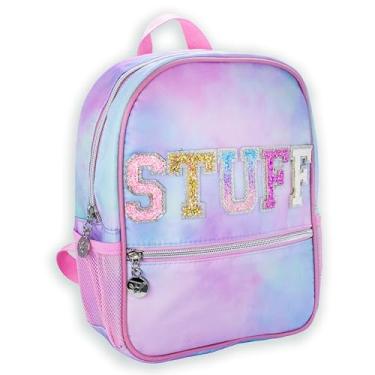 Imagem de FROG SAC Mini mochila escolar infantil para meninas, mochilas infantis pré-escolares, pequena bolsa de livros de creche, mochila de viagem, Multicor, Small, Material - Tie Dye