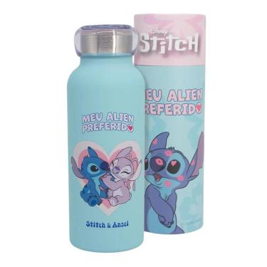 Imagem de Garrafa Térmica Inox Bubble 500ml STITCH DISNEY NAMORADOS-Unissex
