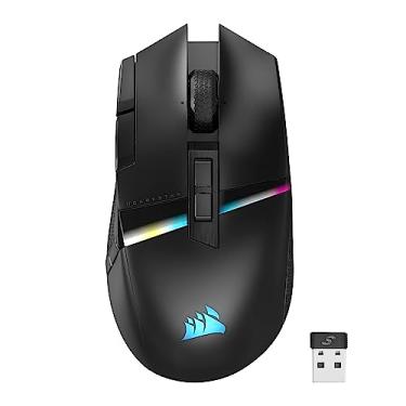 Imagem de Corsair Mouse gamer sem fio DARKSTAR RGB para MMO, MOBA - 26.000 DPI - 15 botões programáveis - Bateria de até 80 horas - compatível com iCUE - Preto