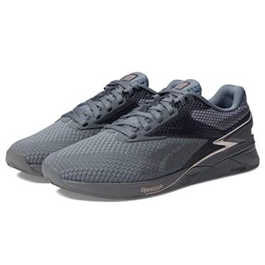 Imagem de Reebok Tênis feminino Nano X3 Cross Trainer, Cinza puro/cinza-acinzentado metálico, 9
