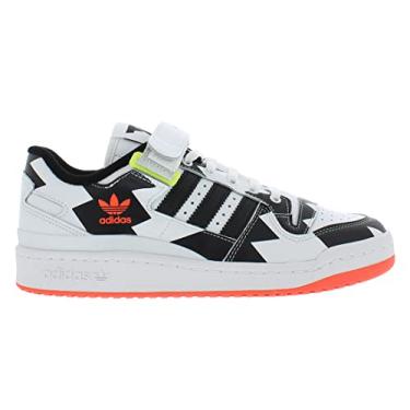 Imagem de adidas Originals T nis masculino Forum Low, N cleo preto/cal ado branco/vermelho solar, 10