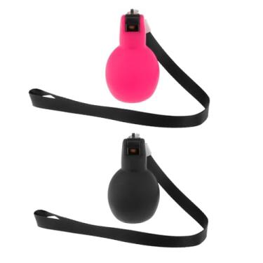 Imagem de shamjina 2x apitos de mão treinador apitos com colhedores som alto sobrevivência apitos treinadores para árbitros de futebol, Rosa Vermelha Negra