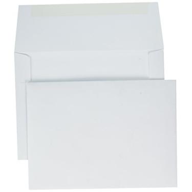 Imagem de Envelopes de convite A7 (5 1/4 x 7 1/4) - 31 kg. Branco brilhante (50 Qtds) | Perfeito para convites, anúncios, enviar cartões, fotos 15x7 | Impresso | Papel de 31 kg | 20677-50
