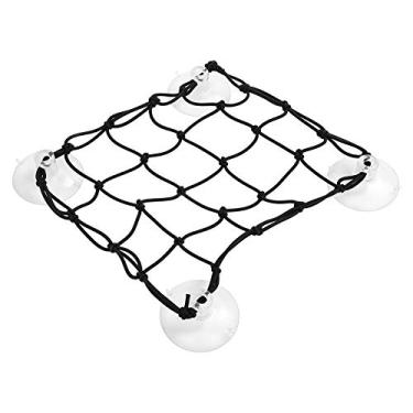 Imagem de Glomora Cargo Net com ventosas, malha de corda de náilon prancha de surf de plástico com ventosa rede de armazenamento bolsa de deck de paddle para caiaques, canoas e barcos