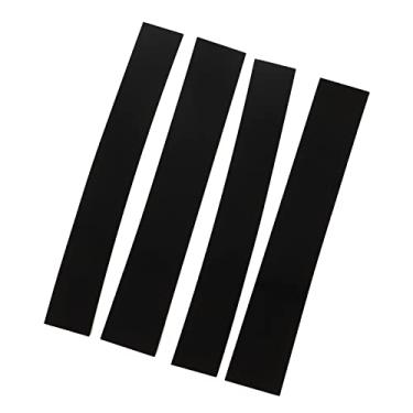 Imagem de 4 Unidades de Estilo 4D Pilar Post Trim Gloss Preto Espelho Superfície Pilar Adesivo Substituição para Escalade 2007 2014 Post Trim Pilar Post Decalque Pilar Lateral Janela Pilar