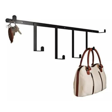 Imagem de Cabideiro Parede Decorativo Pendurador GanchosFerro45x16x5 - RDS, Cabi