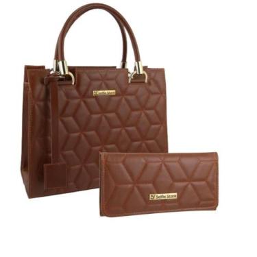 Imagem de Bolsa Feminina Transversal Tote Moda Casual + Carteira Kit - Selfie St