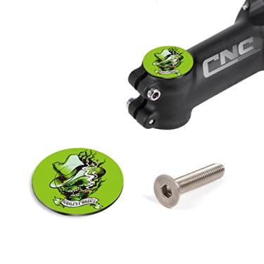 Imagem de Chooee Tampa superior do fone de ouvido de bicicleta, capa superior para fone de ouvido MTB Jigsaw com parafusos para bicicletas de estrada MTB 1 1/8 hastes e garfos GHD