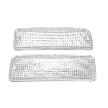 Imagem de isbridge Ajuste adequado para lente de para-choque frontal LH RH Hilux Mighty X RN85 RN90 LN80 LN85 LN91 LN105 LN106 transparente 1989-97