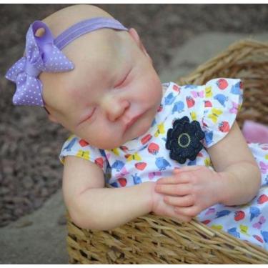 Imagem de Bebê Reborn menina toda em vinil siliconado - Casa do reborn 