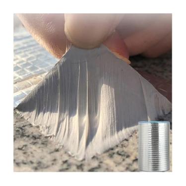 Imagem de Fita butílica à prova d'água, fita de vedação butil de folha de alumínio para vazamento, fita de borracha butílica para ceifar para barco, vedação de tubos, rachadura de telhado, trailer, toldo, vedação de janela - 30,5 cm L x 4,6 m C