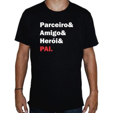 Imagem de Camiseta Masculina Pai Parceiro Amigo Dia Dos Pais Presente - SEMPRENA