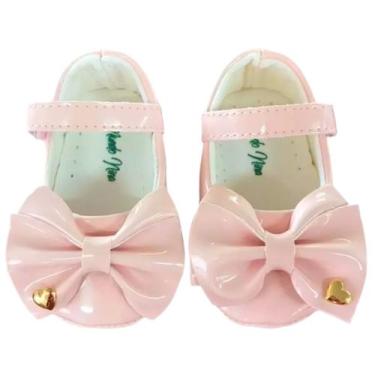 Imagem de Sapato De Bebe Menina com Laço e detalhe coração - Mundo Nina Kids, M 