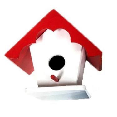 Imagem de Casinha Telhado Madeira - Cia dos Ninhos, Vermelho