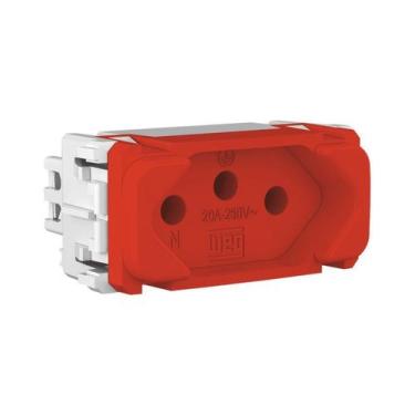 Imagem de Modulo tomada 2p t 20a/250v verm compose - WEG